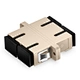 SC/UPC to SC/UPC Duplex OM1/OM2 Multimode Plastic Fiber Optic Adapter/Coupler with Flange
